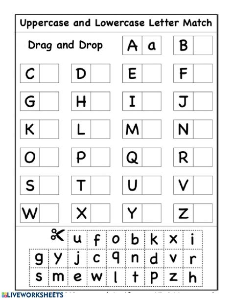 Upper And Lowercase Letters Worksheet Artofit