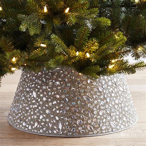 Beaded Gems Silver Tree Collar | Pier 1 Imports | Rose gold christmas