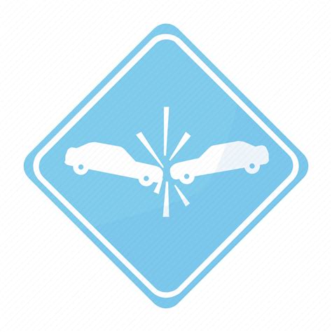 Accident Crash Risk Road Sign Traffic Icon Download On Iconfinder