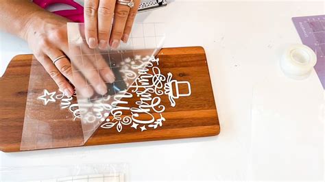 How To Put Vinyl On Wood Cutting Boards Silhouette School