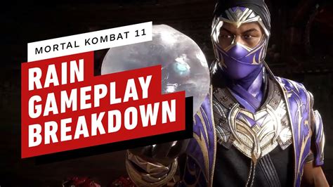 Mortal Kombat 11 Ultimate Edition Rain Character Breakdown Youtube