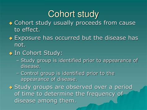Ppt Cohort Study Powerpoint Presentation Free Download Id6424461