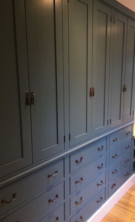 Dark Blue Fitted Wardrobe M S Oakes Joinery