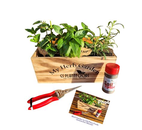 Herb Garden T Set Organic And Natural Plant Foods And Fertilizers