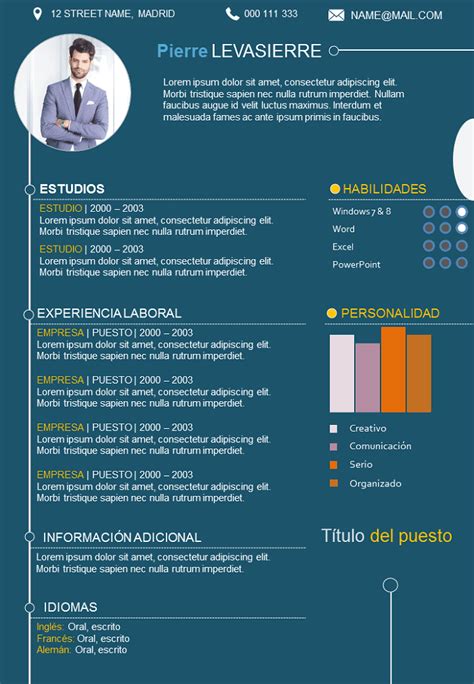 Orden, orden y más orden. Modelo de CV Lindo para Descargar : Libre