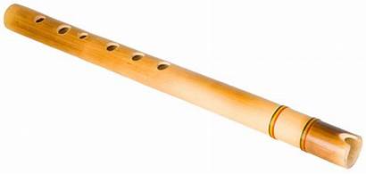 Flute Bamboo Wooden Clipart Transparent Instrument Woodwind