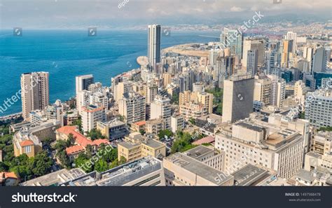 Aerial View Beirut Lebanon City Beirut Stock Photo 1497988478