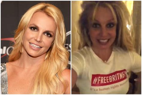 Britney Spears Wears Freebritney T Shirt Hours Before