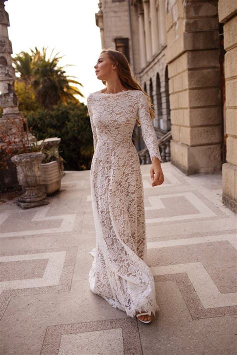 Modest Wedding Dress For Older Bride Orla Etsy