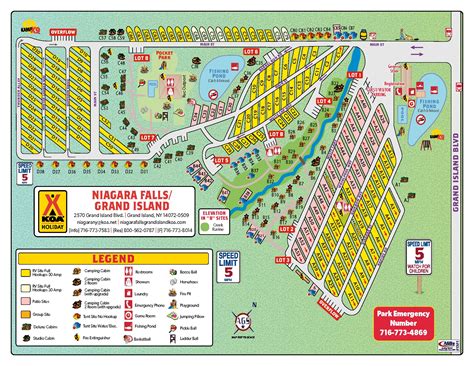 Grand Island New York Campground Map Niagara Falls Grand Island
