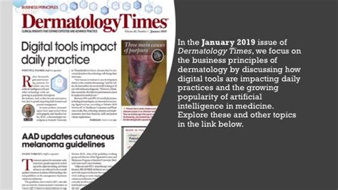 A Year In Review Dermatology Times Coverage In 2019