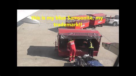 Baggage info while traveling via airasia, guests are allowed to carry two pieces of personal items consisting of either one cabin baggage, one laptop bag or one handbag, and one small bag. Baggage loading on an Air Asia flight - YouTube