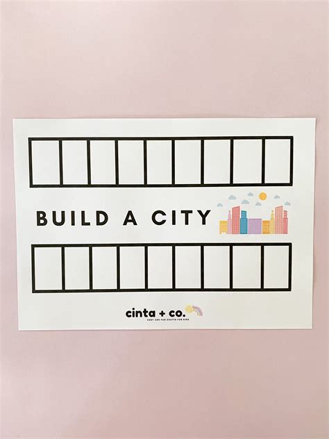 Build A City Preschool Patterns Diy Preschool Pattern Activities