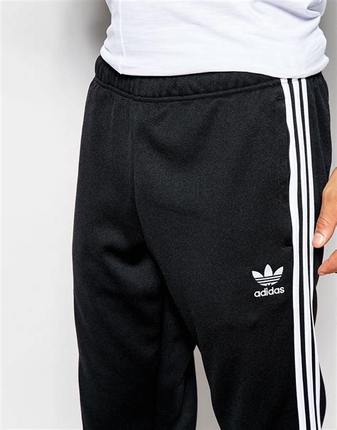 Adidas Originals Superstar Cuffed Track Pants Aj6960 In Black For Men