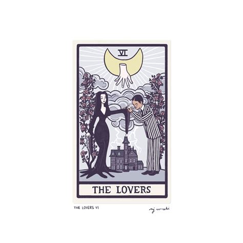 The Lovers Vi Tarot Card Art 5x7 Art Print Hand Cut And Etsy Australia