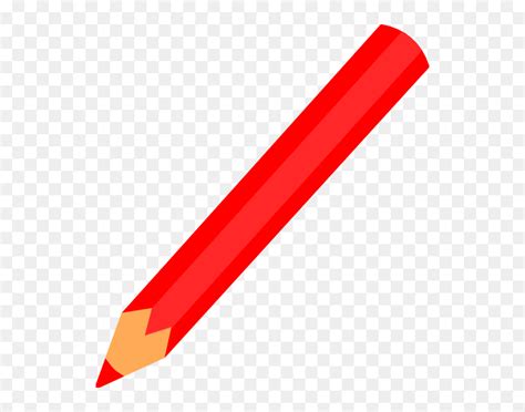 Pencil Red Clip Art At Clker Red Pencil Clipart Hd Png Download Vhv
