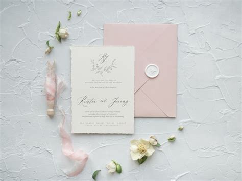 romantic blush pink wedding invitations elegant and delicate wedding invitation suite bespoke