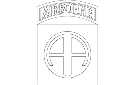 82nd Airborne Logo Free Dxf File For Free Download Vectors Art