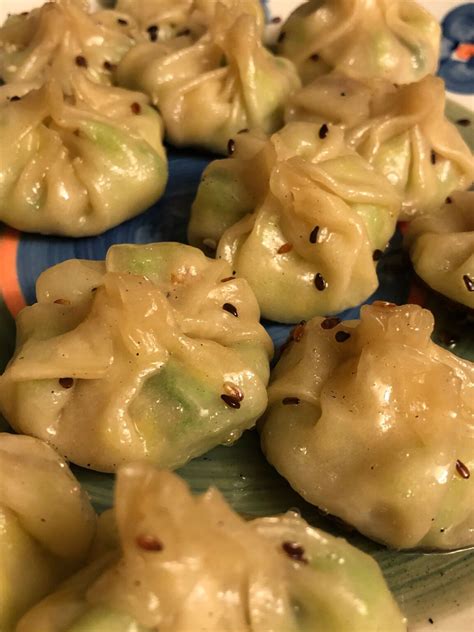 Mushroom Sesame Dumplings Jiaozi Power By Vegan