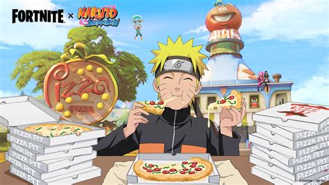 Naruto Uzumaki Eating Pizza Fortnite Skin Hd Fortnite Wallpapers Hd