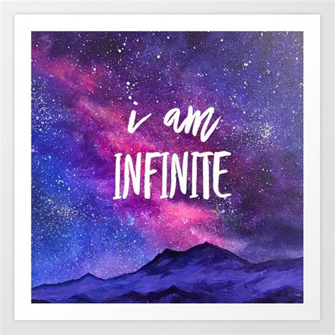 Buy I Am Infinite Affirmation Art Art Print By Faren Worldwide