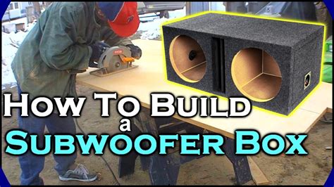 How To Build A Subwoofer Box Beginner Car Audio Tutorial Dual Custom Ported Sub