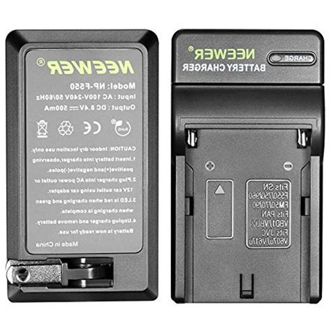 neewer rechargeable replacement 2200mah np f550 570 camera battery