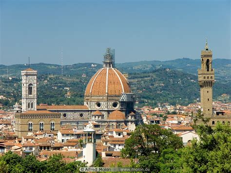Photo Of View Of Cathedral And Palazzo Vecchio Panorama Views