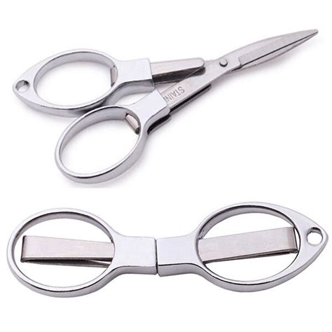 Convenient Folding Stainless Steel 8 Words Glasses Small Scissors