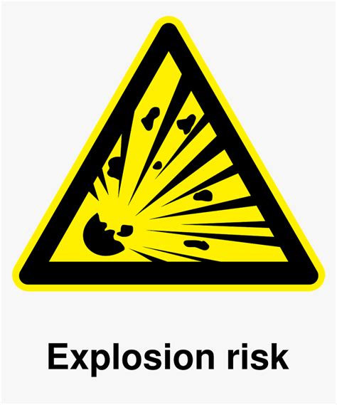 Explosions Pictogram Caution Danger Warning Hazard Explosion