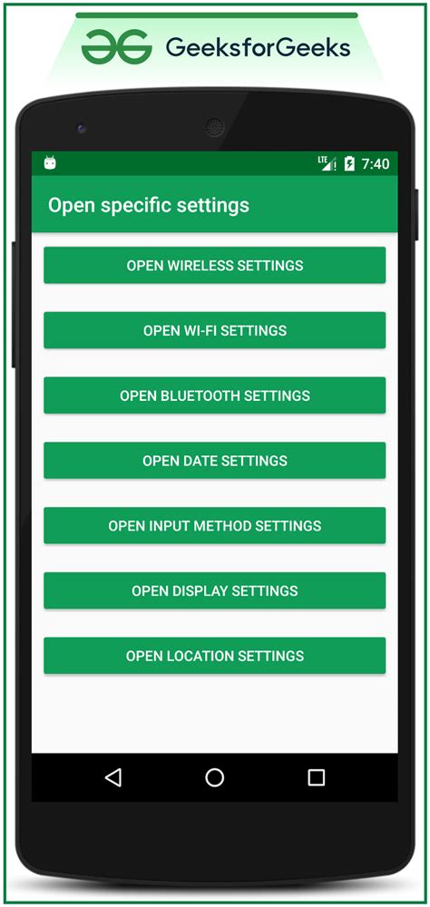 How To Implement Preferences Settings Screen In Android Geeksforgeeks