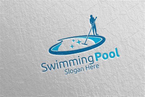Swimming Pool Services Logo 8 By Denayunebgt On Creativemarket Pool