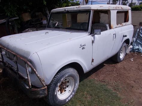 1964 International Ih Scout Pickup Half Cab And Full Top As Is As Found