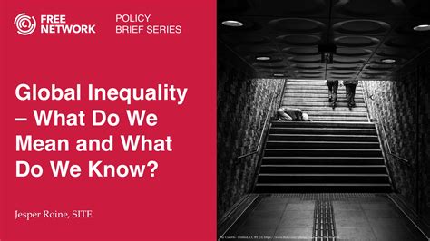Global Inequality What Do We Mean And What Do We Know Stockholm