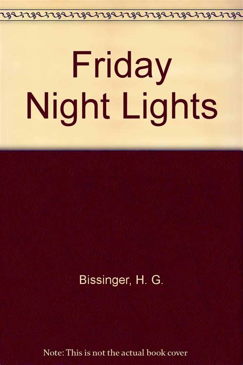 Friday Night Lights Football Bissinger First Edition Bissinger H G