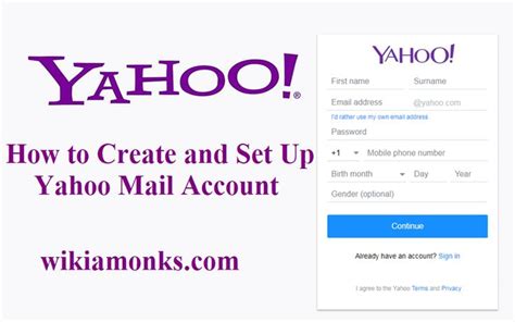 How To Create And Set Up A Yahoo Mail Account Mail Account