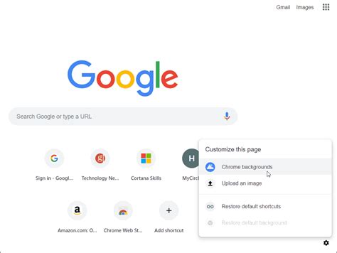 How To Set A Custom Picture As Chrome New Tab Page Background