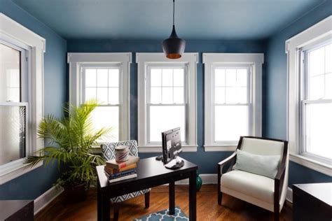 21 Blue Home Office Designs Decorating Ideas Design