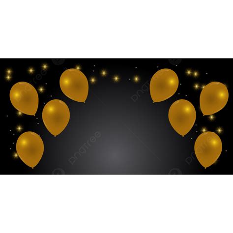 慶祝橫幅與金氣球和星星背景圖片，高清圖庫，桌布素材免費下載 Pngtree