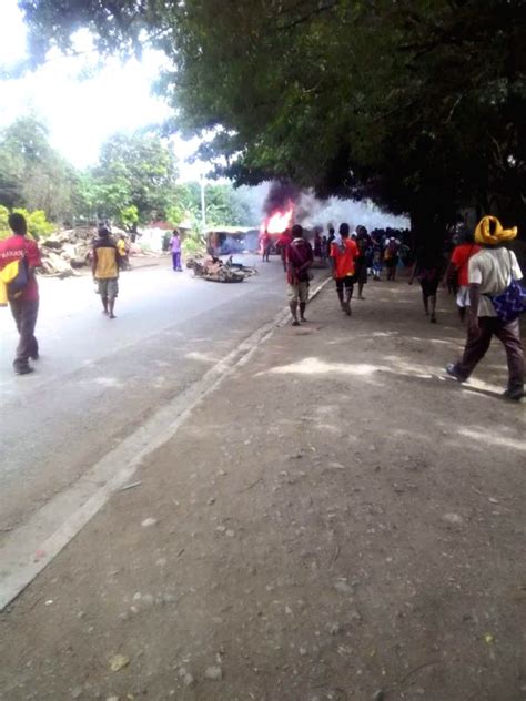 Papua New Guinea Port Moresby Student Police Riot