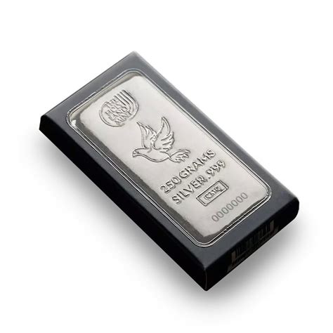 250 Gram Silver Holy Land Mint Cast Bars New