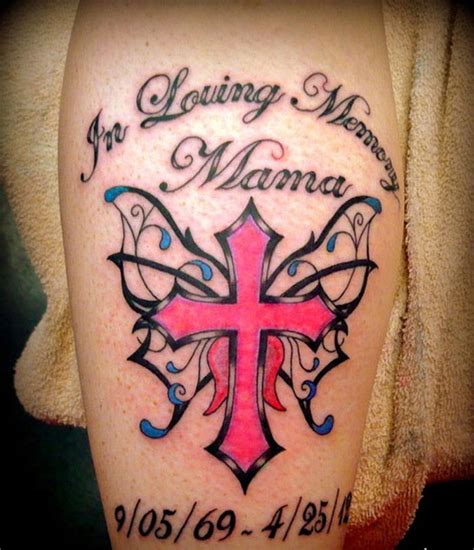 Rip Mom Tattoos For Women Rip Tattoos For Mom Cross With Wings