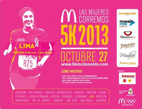 Lima Es Parte De La 3era EdiciÓn De La Carrera Mcdonalds 5k Las