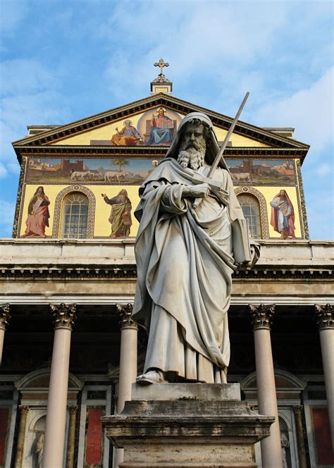 Filefront Of The Basilica Of Saint Paul Outside The Walls Roma