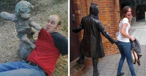 30 People Who Proved Posing With Statues Can Actually Be