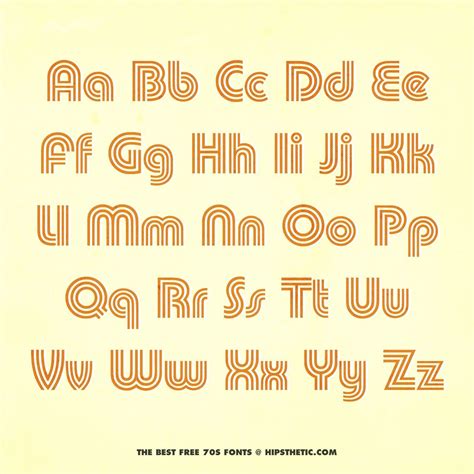 Pump Triline Free 1970s Font Aesthetic Fonts Free 70s Fonts