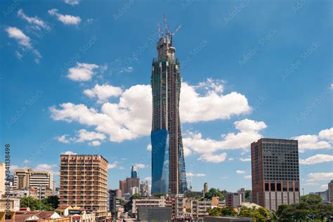 The Merdeka Pnb 118 Tower Under Construction In The Malaysian Capital