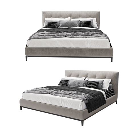 Bed Andersen Quilt Download D Model Zeelproject Com Bed Bed Furniture Quilted Headboard