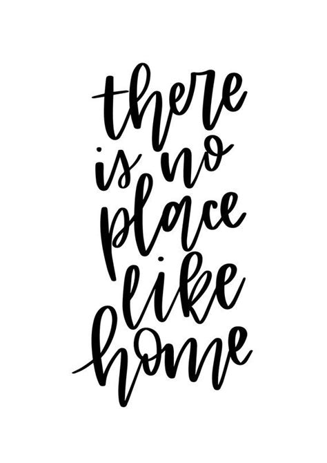 There Is No Place Like Home Hand Lettering
