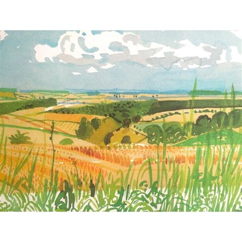 David Hockney Fine Art Lithograph Print Midsummer East Yorkshire